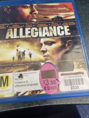 Allegiance Blu-ray